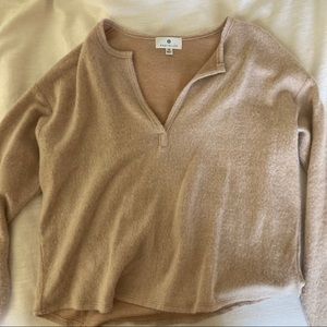 Super soft v neck long sleeve